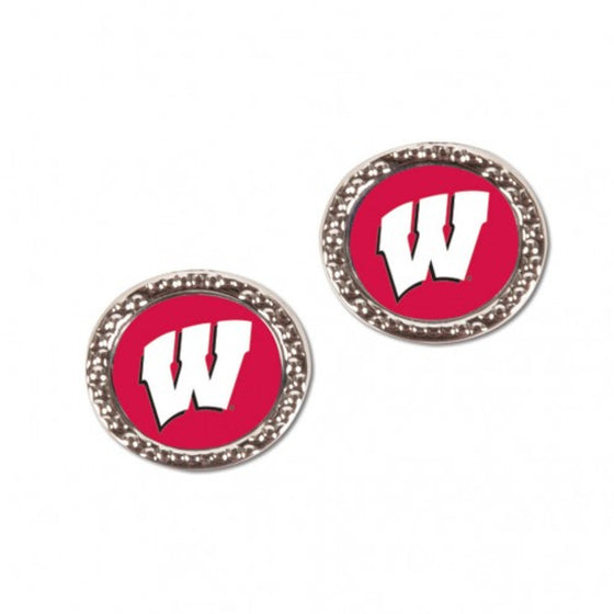 Wisconsin Badgers Earrings Post Style (CDG)