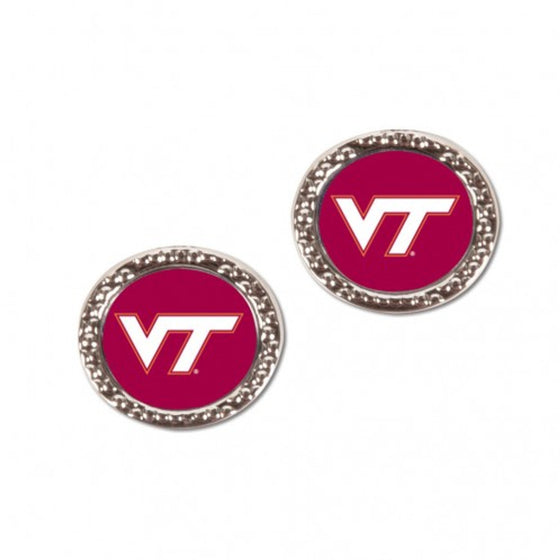 Virginia Tech Hokies Earrings Post Style - Special Order