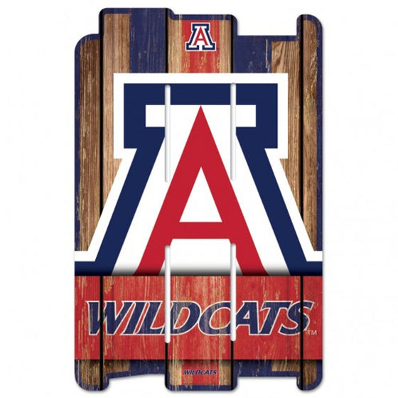 Arizona Wildcats Sign 11x17 Wood Fence Style - Special Order