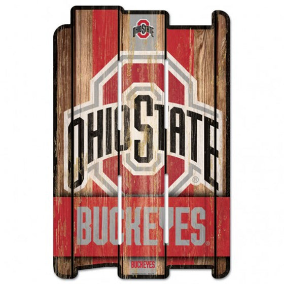 Ohio State Buckeyes Wood Fence Sign (CDG)