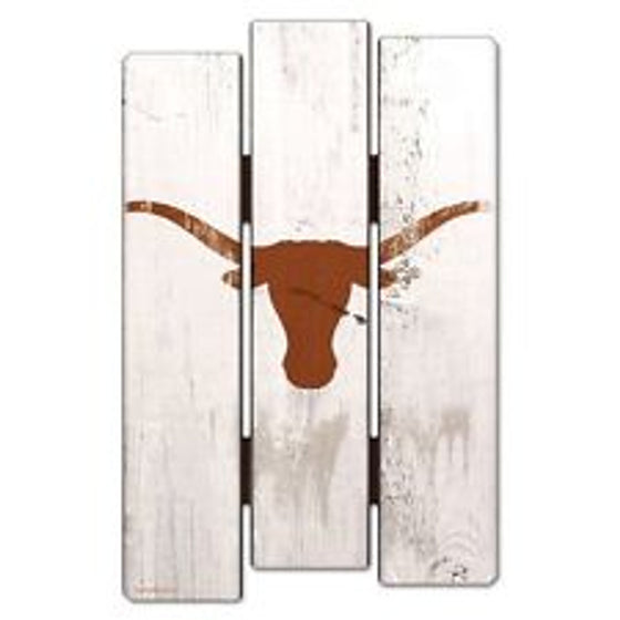 Texas Longhorns Wood Fence Sign (CDG)