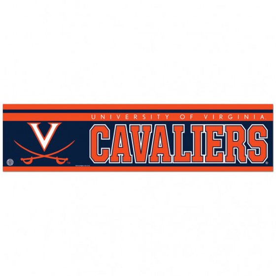 Virginia Cavaliers Decal 3x12 Bumper Strip Style - Special Order