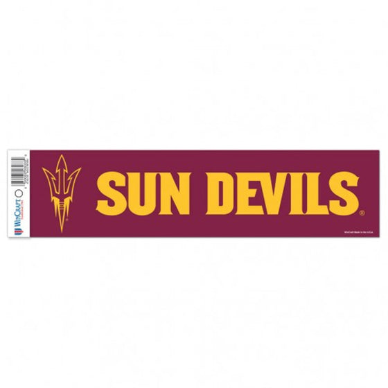 Arizona State Sun Devils Decal 3x12 Bumper Strip Style - Special Order