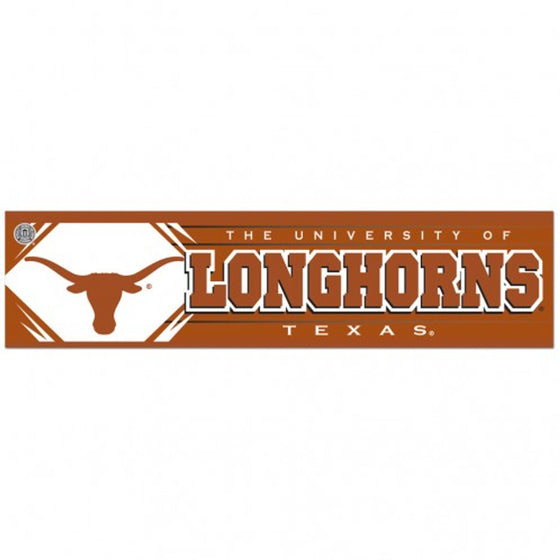 Texas Longhorns Decal 3x12 Bumper Strip Style - Special Order