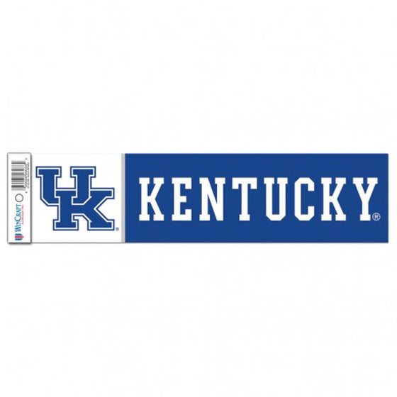 Kentucky Wildcats Decal 3x12 Bumper Strip Style - Special Order