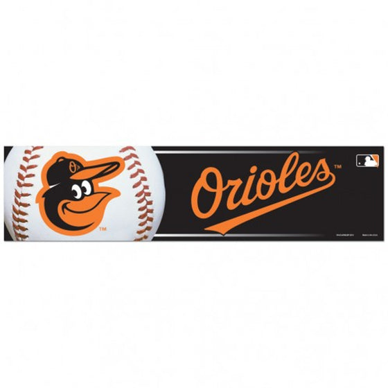 Baltimore Orioles Decal 3x12 Bumper Strip Style - Special Order