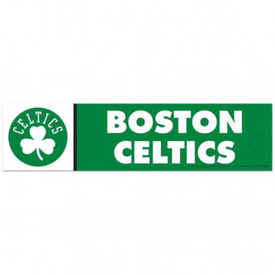 Boston Celtics Decal 3x12 Bumper Strip Style - Special Order