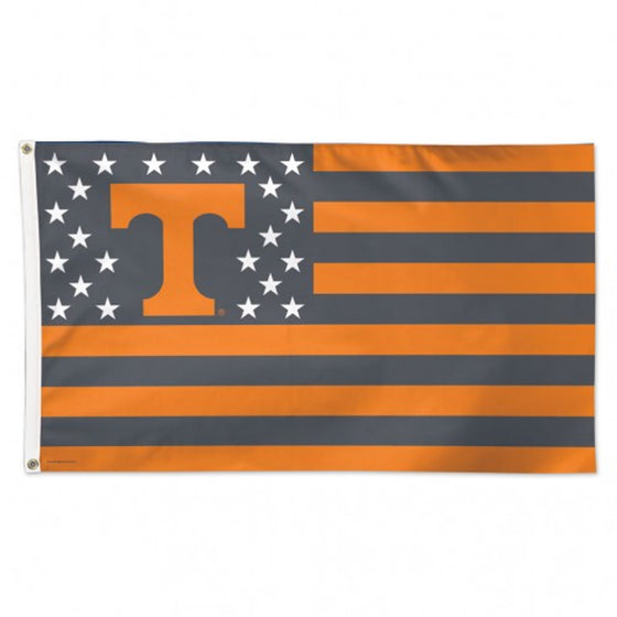 Tennessee Volunteers Flag 3x5 Deluxe Style Stars and Stripes Design - Special Order