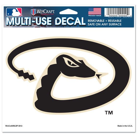 Arizona Diamondbacks Decal 5x6 Multi Use Color - Special Order