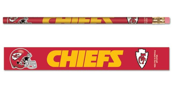 Kansas City Chiefs Pencil 6 Pack