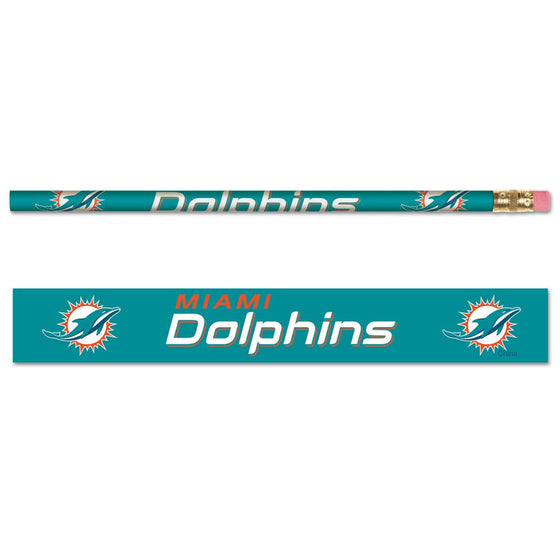 Miami Dolphins Pencil 6 Pack