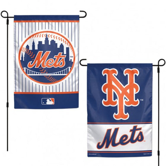 New York Mets Flag 12x18 Garden Style 2 Sided (CDG)