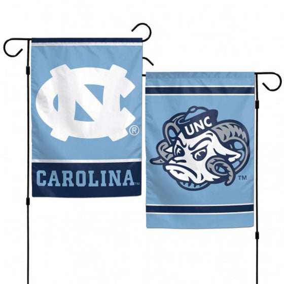 North Carolina Tar Heels Flag 12x18 Garden Style 2 Sided