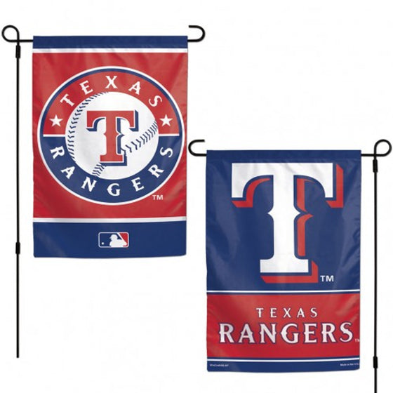 Texas Rangers Flag 12x18 Garden Style 2 Sided (CDG)