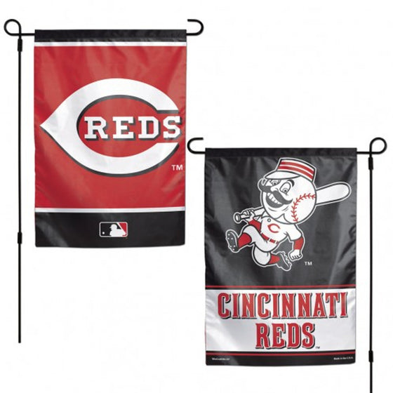 Cincinnati Reds Flag 12x18 Garden Style 2 Sided (CDG)