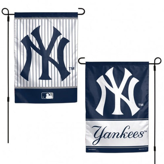 New York Yankees Flag 12x18 Garden Style 2 Sided (CDG)