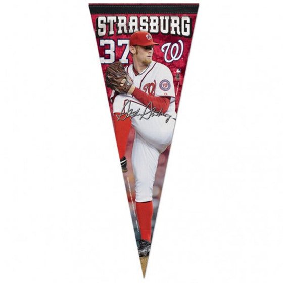 Washington Nationals Pennant 12x30 Premium Style Stephen Strasburg - Special Order