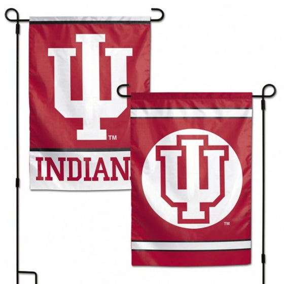 Indiana Hoosiers Flag 12x18 Garden Style 2 Sided (CDG)