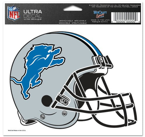 Detroit Lions Decal 5x6 Multi Use Color