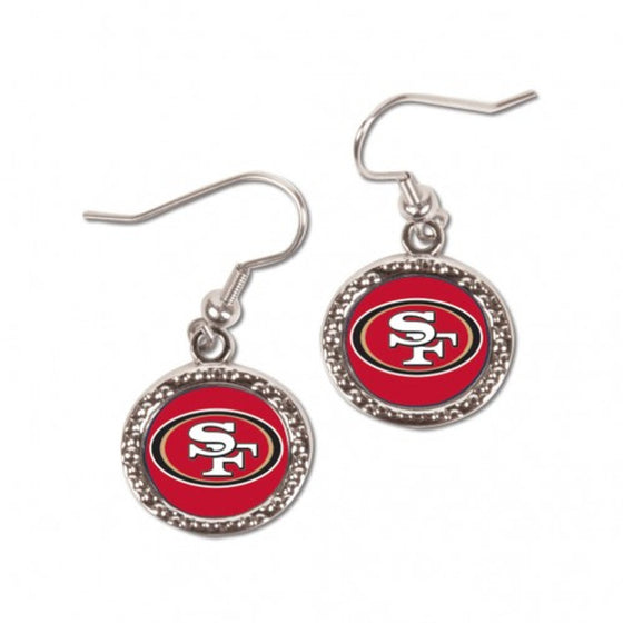 San Francisco 49ers Earrings Round Style (CDG)