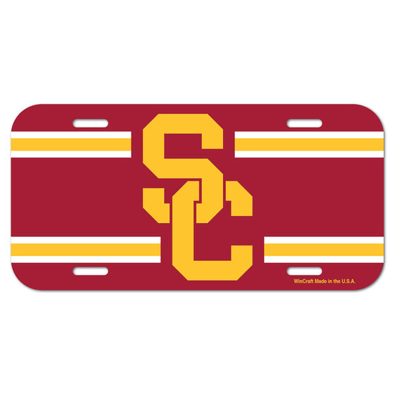 USC Trojans License Plate Plastic - Special Order