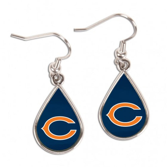 Chicago Bears Earrings Tear Drop Style (CDG)