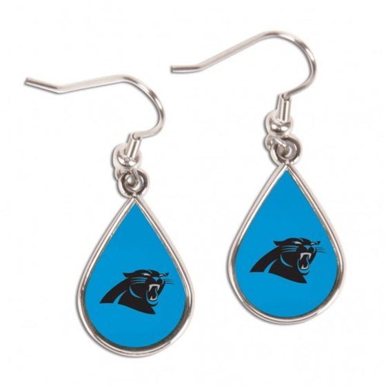 Carolina Panthers Earrings Tear Drop Style (CDG)