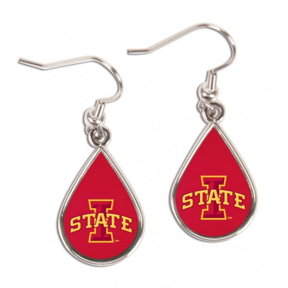 Iowa State Cyclones Earrings Tear Drop Style (CDG)