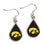 Iowa Hawkeyes Earrings Tear Drop Style (CDG)