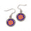 Clemson Tigers Earrings Round Style (CDG)