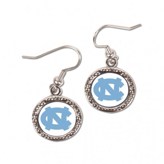 North Carolina Tar Heels Earrings Round Style (CDG)