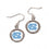 North Carolina Tar Heels Earrings Round Style (CDG)