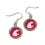 Washington State Cougars Earrings Round Style (CDG)