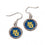 Marquette Golden Eagles Earrings Round Style (CDG)