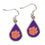 Clemson Tigers Earrings Tear Drop Style (CDG)