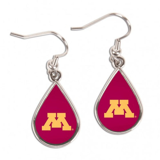 Minnesota Golden Gophers Earrings Tear Drop Style (CDG)