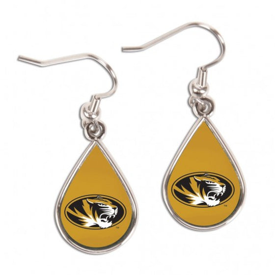 Missouri Tigers Earrings Tear Drop Style (CDG)