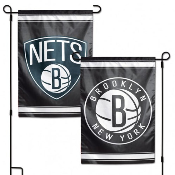 Brooklyn Nets Flag 12x18 Garden Style 2 Sided Special Order (CDG)