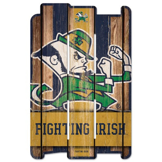 Notre Dame Fighting Irish Wood Fence Sign (CDG)