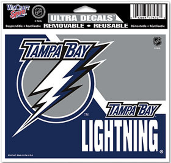 Tampa Bay Lightning Decal 5x6 Multi Use Color