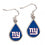 New York Giants Earrings Tear Drop Style (CDG)