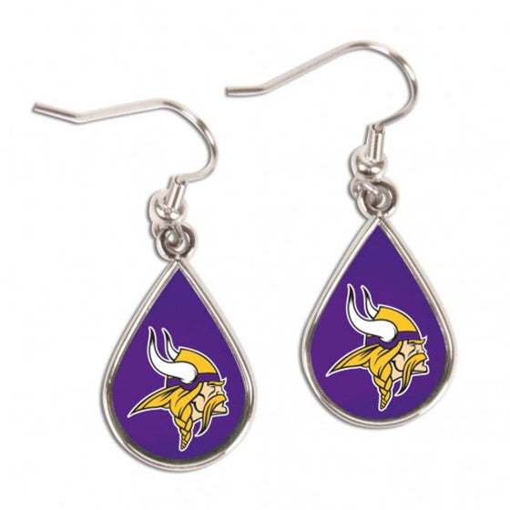 Minnesota Vikings Earrings Tear Drop Style (CDG)