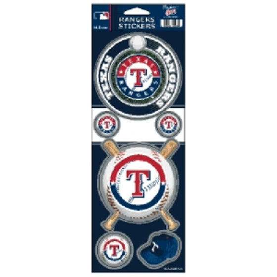 Texas Rangers Stickers Prismatic - Special Order