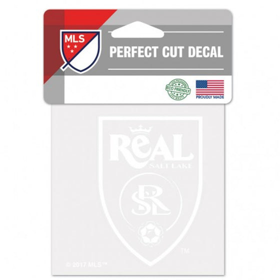 Real Salt Lake Decal 4x4 Perfect Cut White - Special Order