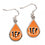 Cincinnati Bengals Earrings Tear Drop Style (CDG)