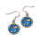 Kansas Jayhawks Earrings Round Style (CDG)