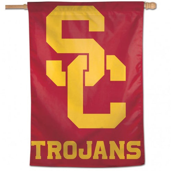 USC Trojans Banner 28x40 Vertical Logo Design - Special Order