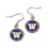 Washington Huskies Earrings Round Style (CDG)