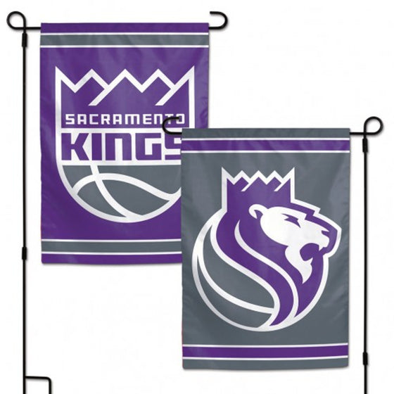 Sacramento Kings Flag 12x18 Garden Style 2 Sided Special Order (CDG)