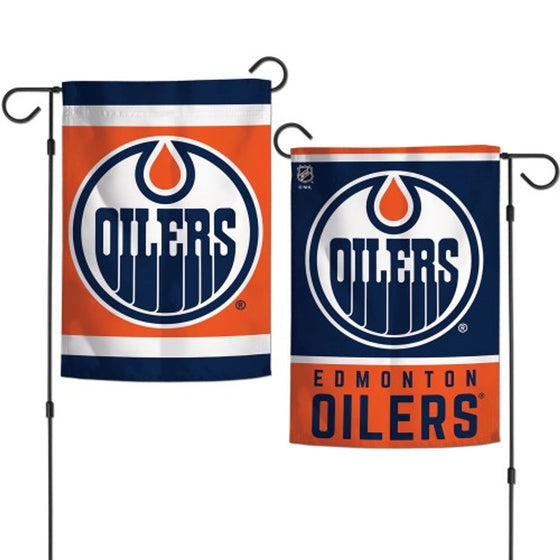 Edmonton Oilers Flag 12x18 Garden Style 2 Sided Special Order (CDG)